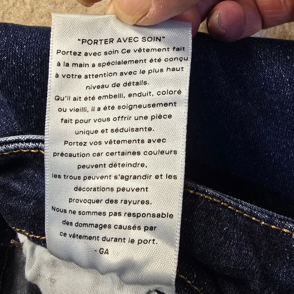 Good American Good Classic Bootcut Jeans Indigo Dark Wash Size 6-12 GCLBAF478T - Picture 10 of 12